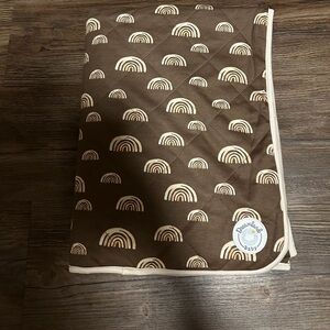 Brown Rainbow Toddler Blanket Bamboo Dreamland Baby